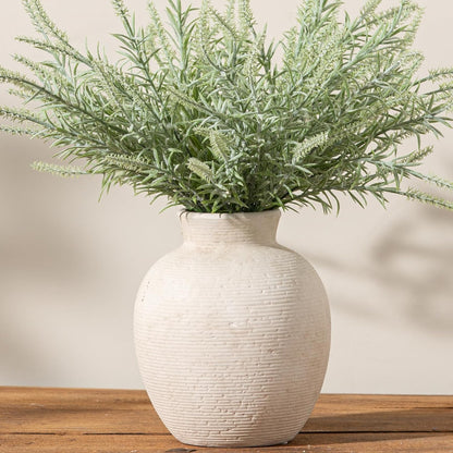 Ceramic Flower Vase Home Decor - Large Farmhouse Table Vases Rustic Vintage Living Room Kitchen Bedroom Decorations for House Book Shelf Office Coffee Desk Dining Fireplace (9" Rustic)