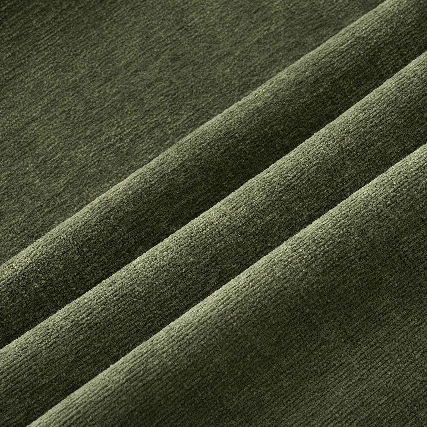 Olive Green Couch Pillow Covers 18x18 Inch, Set of 2 Soft Chenille Decorative Square Throw Pillow Covers Farmhouse for Sofa Living Room Bed