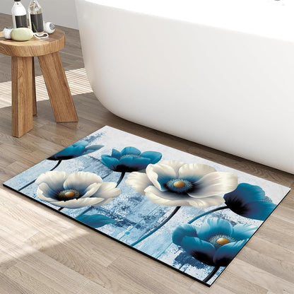 Bath Mat, 3 x 5ft, Ultra Soft and Non-Slip Bathroom Rugs, Water Absorbent and Machine Washable Bath Rug for Bathroom, Shower, and Tub
