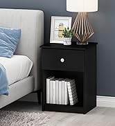 Furinno Basic Coffee Table, 2-Tier Modern Coffee Table with Open Shelf, Easy Assembly Side Table, for Living Room, Bedroom, Home Office, Amber Oak