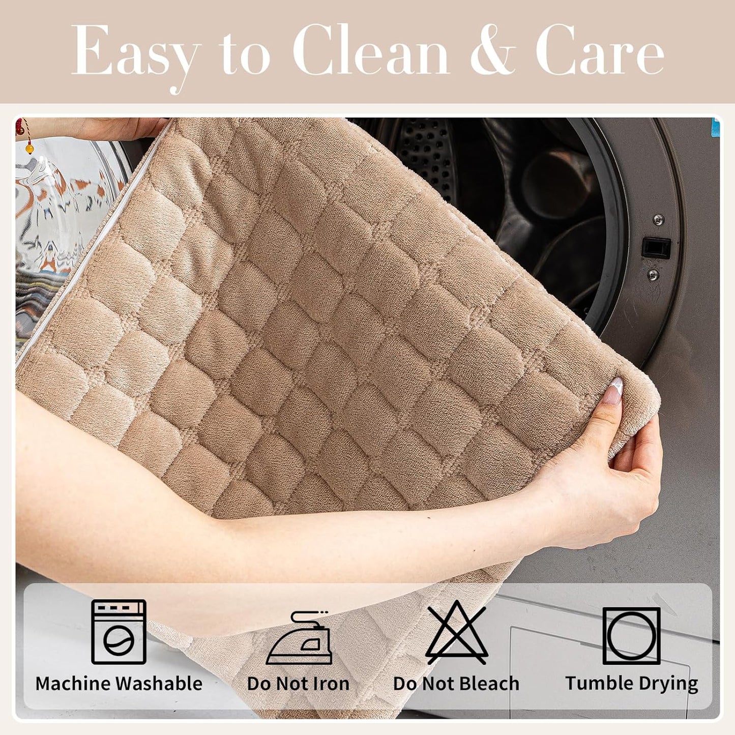 Couch Cover, Washable Sectional Sofa Cover, Anti Slip Sofa Slipcovers for 3 Cushion Couch Sofa L Shaped Recliner, Furniture Protector Covers for Pets Kids(Khaki, Only 1 PCS)