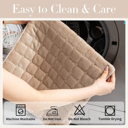 Couch Cover, Washable Sectional Sofa Cover, Anti Slip Sofa Slipcovers for 3 Cushion Couch Sofa L Shaped Recliner, Furniture Protector Covers for Pets Kids(Khaki, Only 1 PCS)